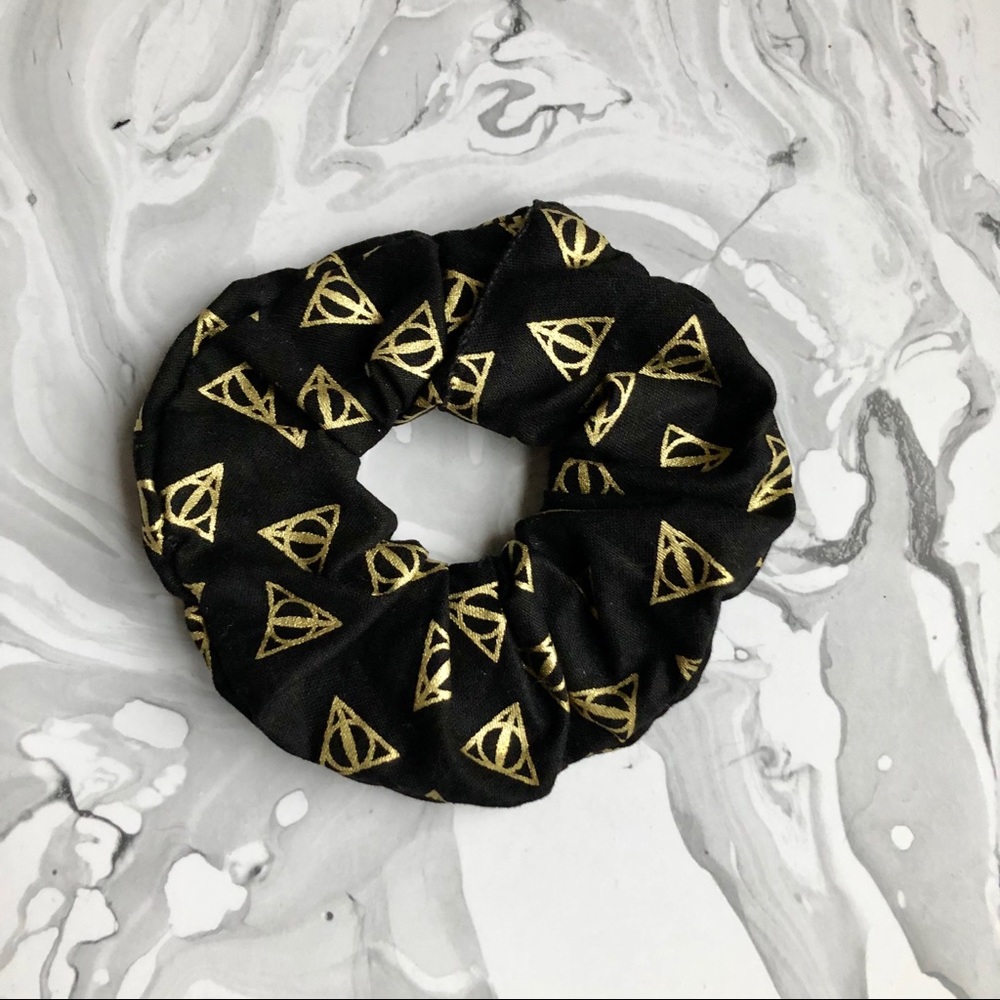 Handmade Deathly Hallows Harry Potter scrunchy